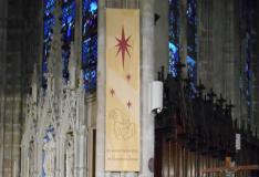 Bannière de Noël église de Plombières-les-Bains