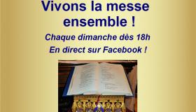 Vivons la messe ensemble en direct chaque dimanche